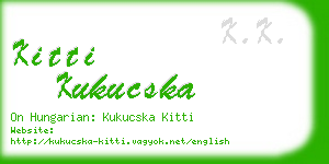 kitti kukucska business card